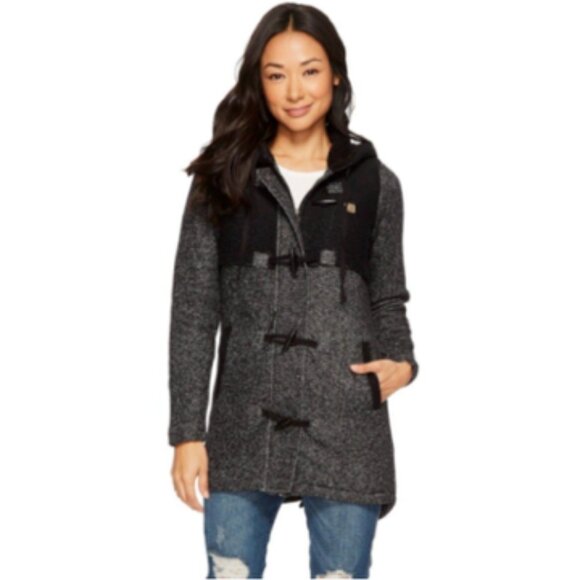 Rip Curl Penny Longline Women's Hoody Zip Sweatshirt Jacket - Black - Sm… - Picture 1 of 7